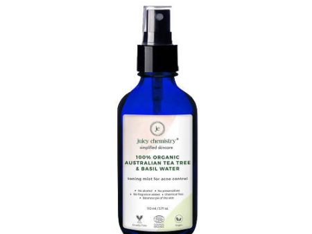 Juicy Chemistry Australian Tea Tree & Basil Water Toner for Acne-Prone Skin Online now