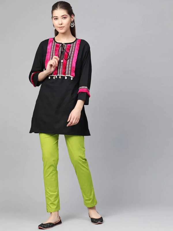 Women Green Smart Slim Fit Solid Regular Trousers - Rasiya Online