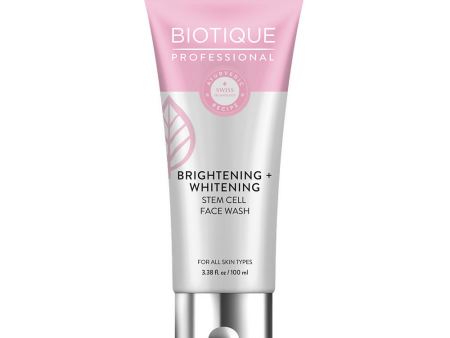 Biotique Professional Brightening + Whitening Stem Cell Face Wash Sale