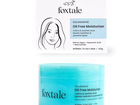 Foxtale Oil-Free Gel Moisturizer with Hyaluronic Acid & Niacinamide - Boosts Hydration, Brightens Skin, Soothes Acne For Sale