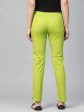 Women Green Smart Slim Fit Solid Regular Trousers - Rasiya Online