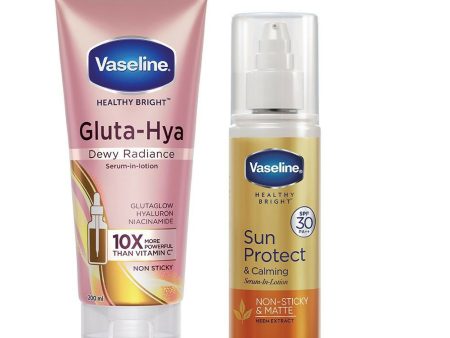 Vaseline Gluta Hya + Sun Protect Combo Fashion