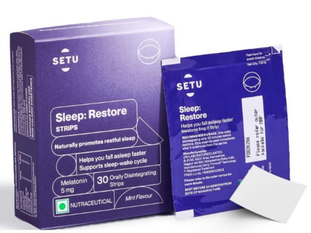 Setu Melatonin 5mg Promotes Relaxation & Sleep Strips Online now