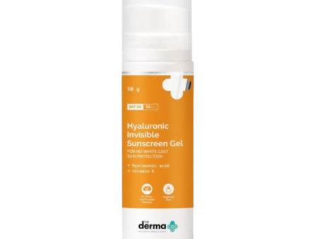 The Derma Co Hyaluronic Invisible Sunscreen Gel with Hyaluronic Acid & Vitamin E Online now