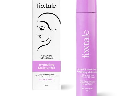 Foxtale Hydrating Ceramide Moisturizer With Hyaluronic Acid - Repairs Skin Barrier and Texture Supply