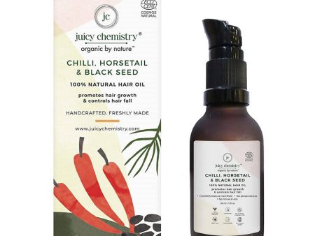 Juicy Chemistry Chilli Horsetail and Blackseed Hair Oil Sale