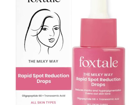 Foxtale Milky Way Rapid Spot Reduction Drops with 3% Tranexamic Acid Serum & Niacinamide - Reduces Marks and Hyperpigmentation, Evens Out Skin Tone Online Sale