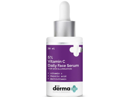 The Derma Co 5% Vitamin C Daily Face Serum With Ferulic Acid & Multivitamin Online