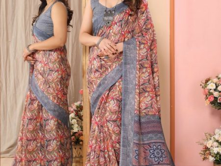 Partywear Designer Grey Kota Doriya Fancy Saree - Dyuti Sale